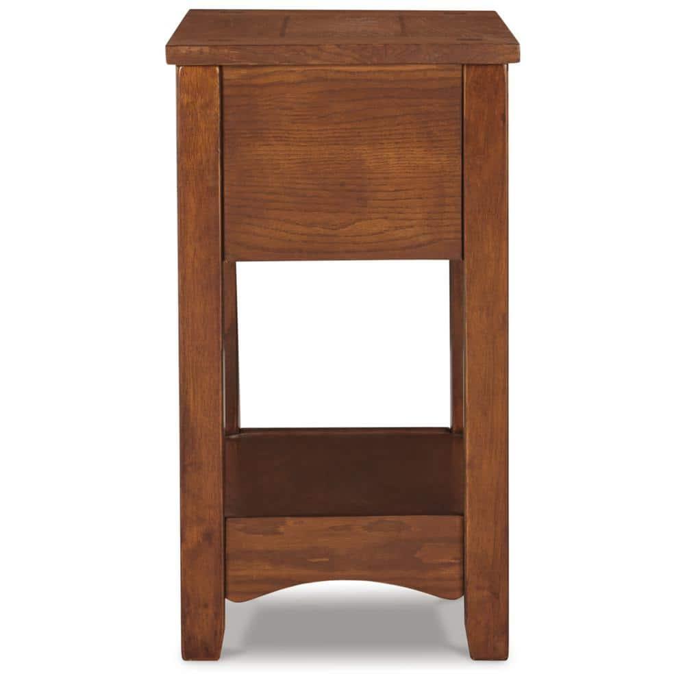 Signature Design by Ashley Contemporary Breegin Chairside End Table Brown