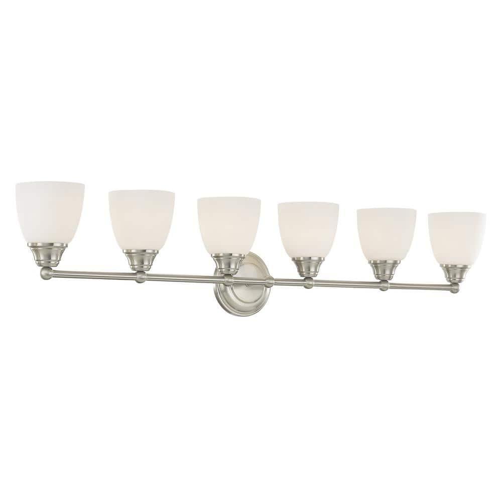 Livex Lighting Somerville 6 - Light Vanity in  Brushed Nickel