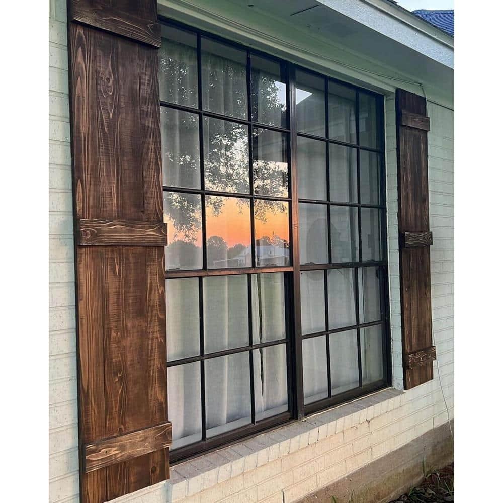 Dogberry Collections 14'' Board & Batten Shutters (Set of 2)