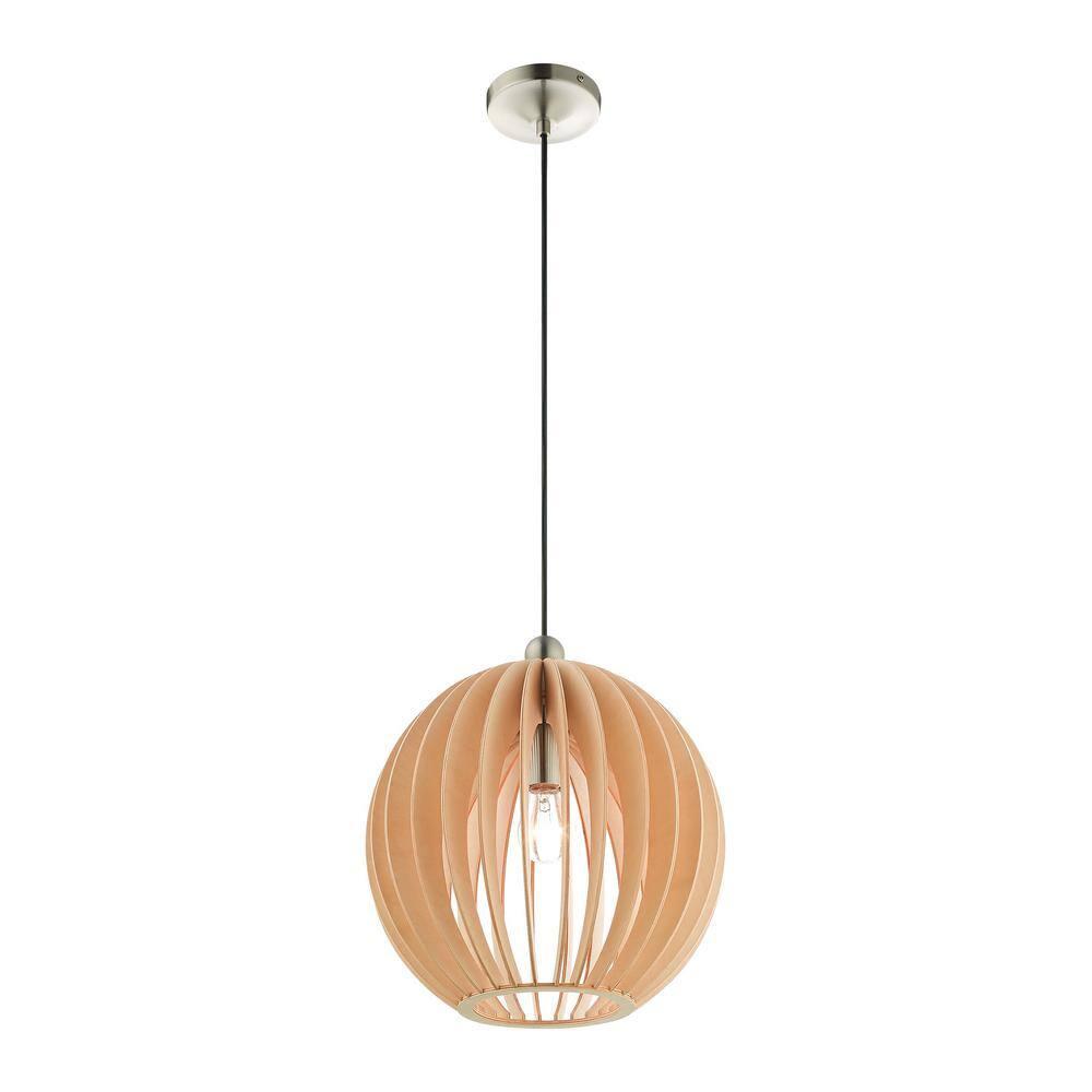 Livex Lighting Pendants 1 - Light Pendant in  Brushed Nickel