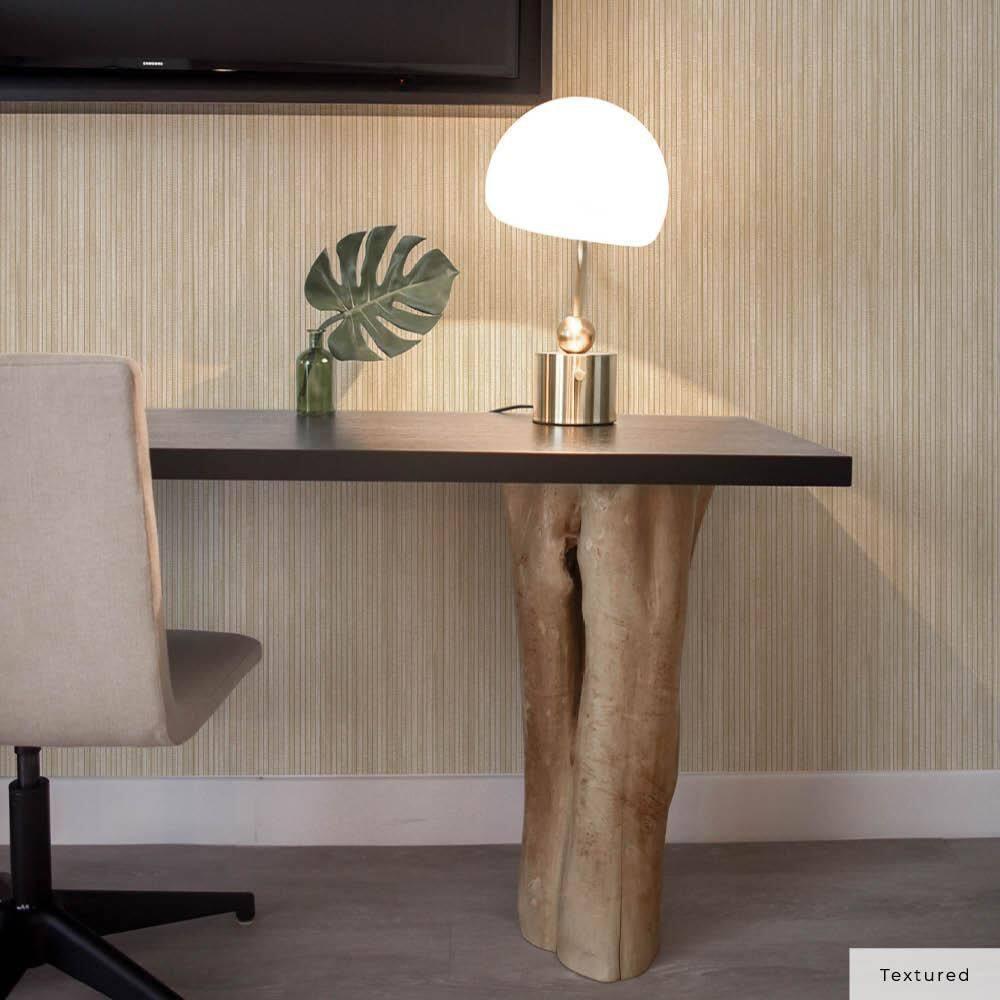 Tempaper & Co.® Faux Grasscloth Removable Peel and Stick Wallpaper, Textured Sand, 28 sq. ft.: Vinyl, Self-Adhesive, Beige