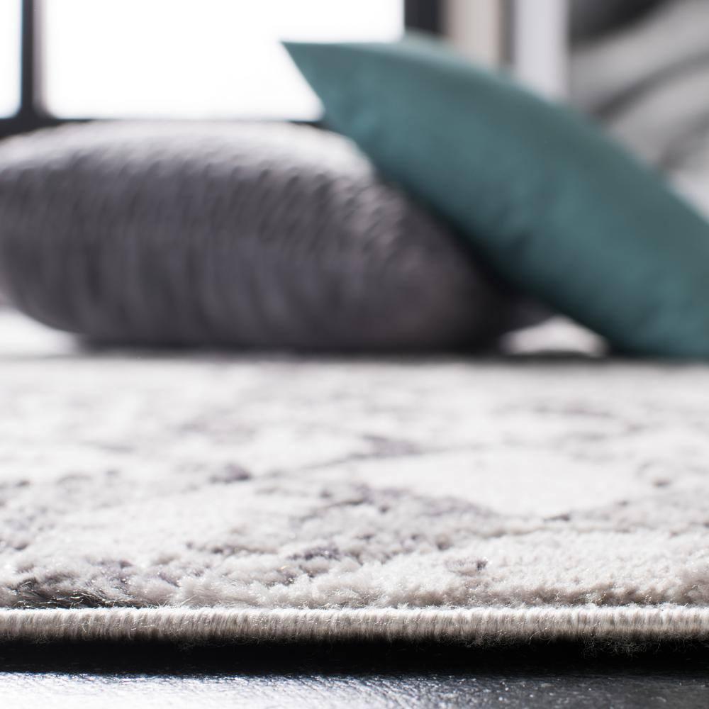 Amelia ALA783 Power Loomed Area Rug  - Grey/Light Grey - 5'3"x7'6" - Safavieh.