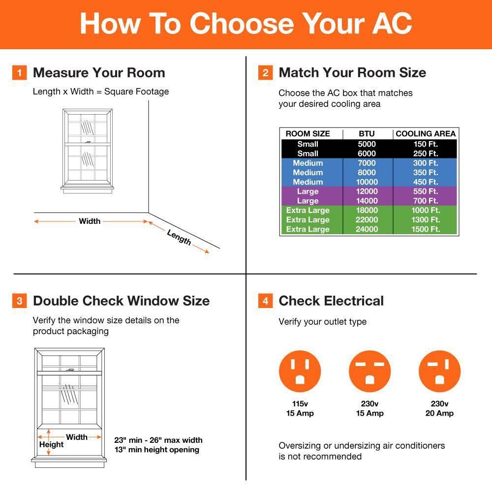 Keystone 8,000 BTU Slider/Casement Window AC