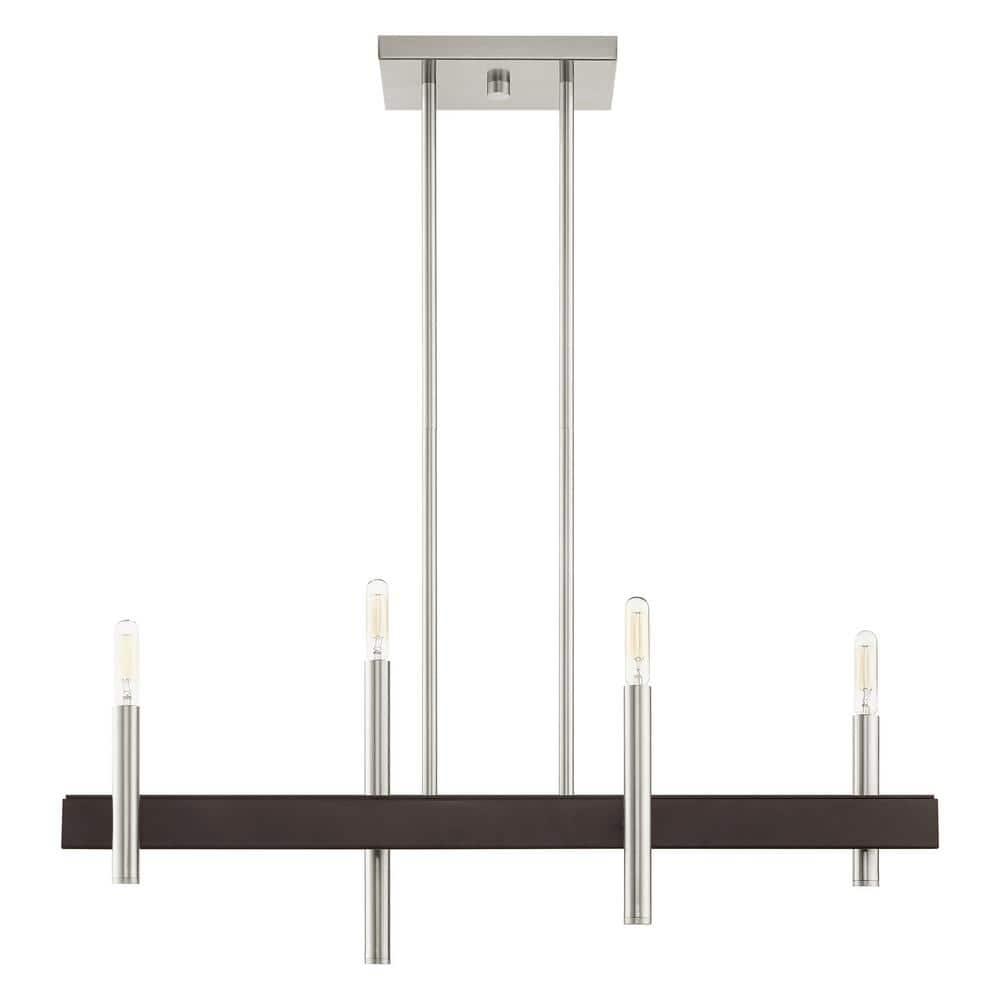 4 - Light Kitchen Island Modern Linear Chandelier