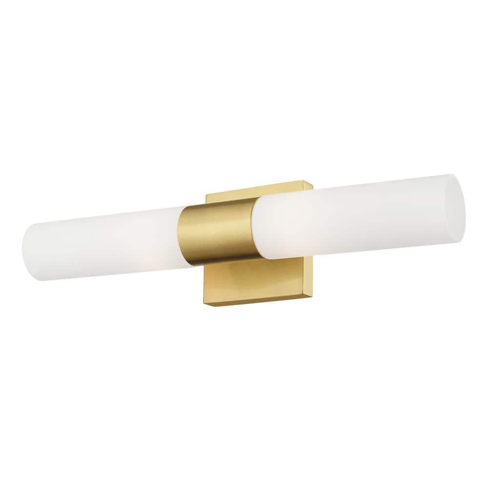 Livex Lighting Aero 2 - Light Vanity in  Satin Brass