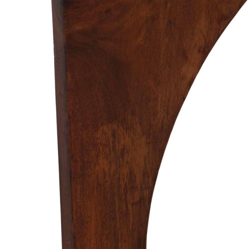 24"H Natural Acacia Wood Simple Pedestal Side Table with Minimalist Design and Ample Display Space for Living Room or Bedroom Decor