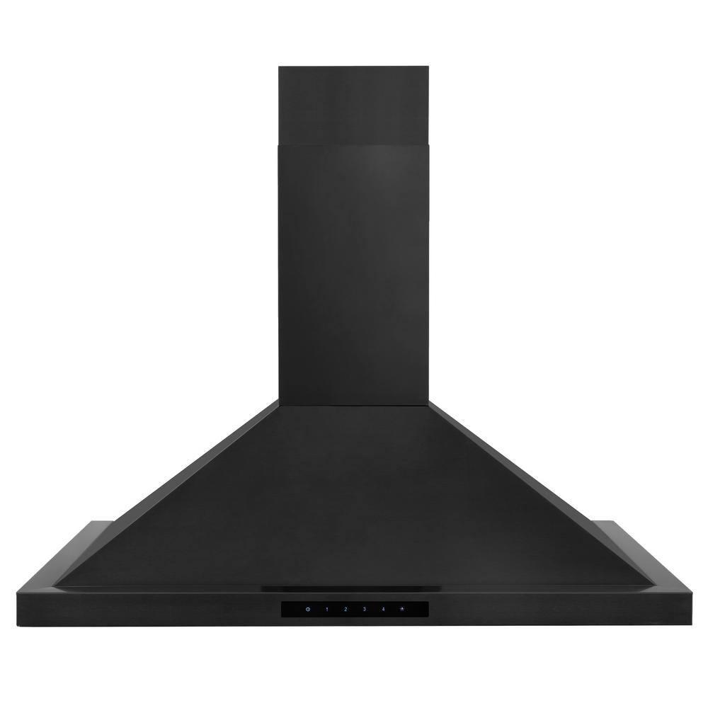 ZLINE 36 in. Convertible Vent Wall Mount Range Hood in Black Stainless Steel