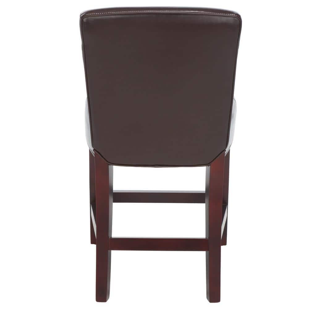 Ken Counter Stool - HUD8202 - Brown - Safavieh