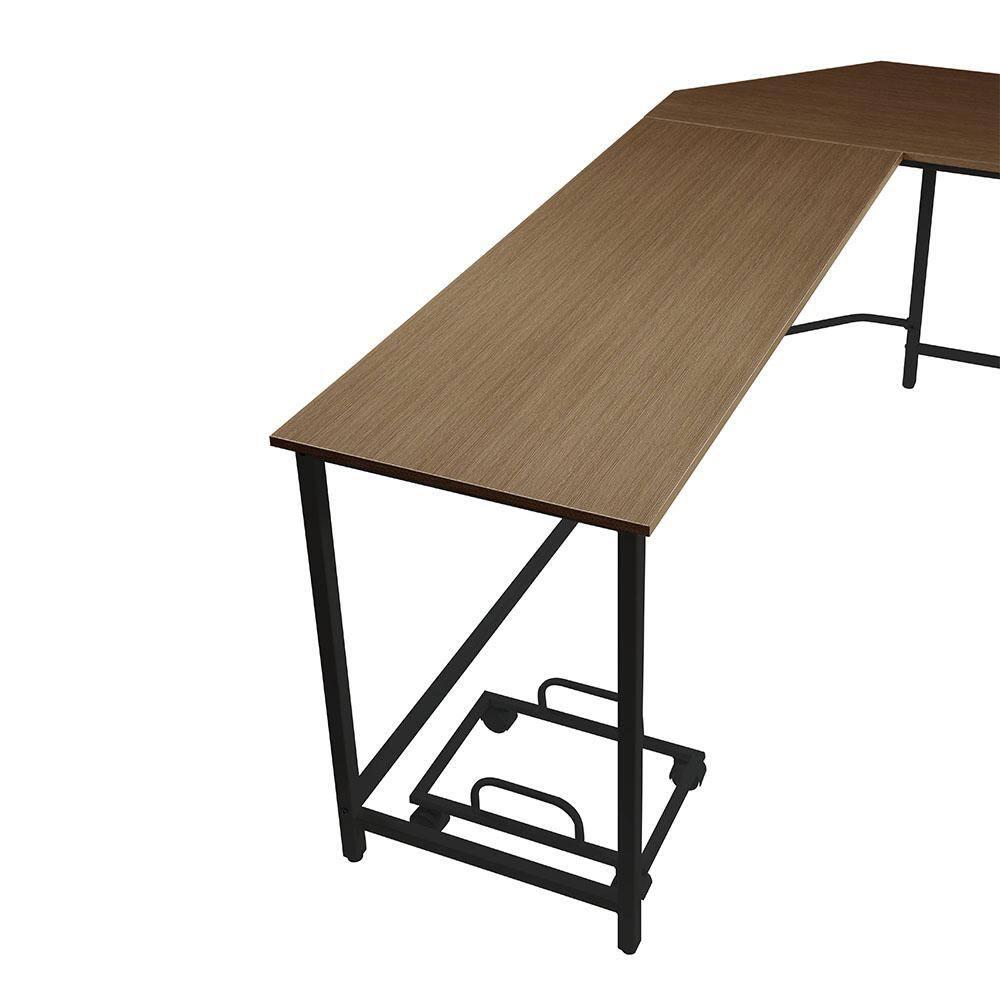 Acme Furniture 66" Dazenus Desk Black/Oak Finish