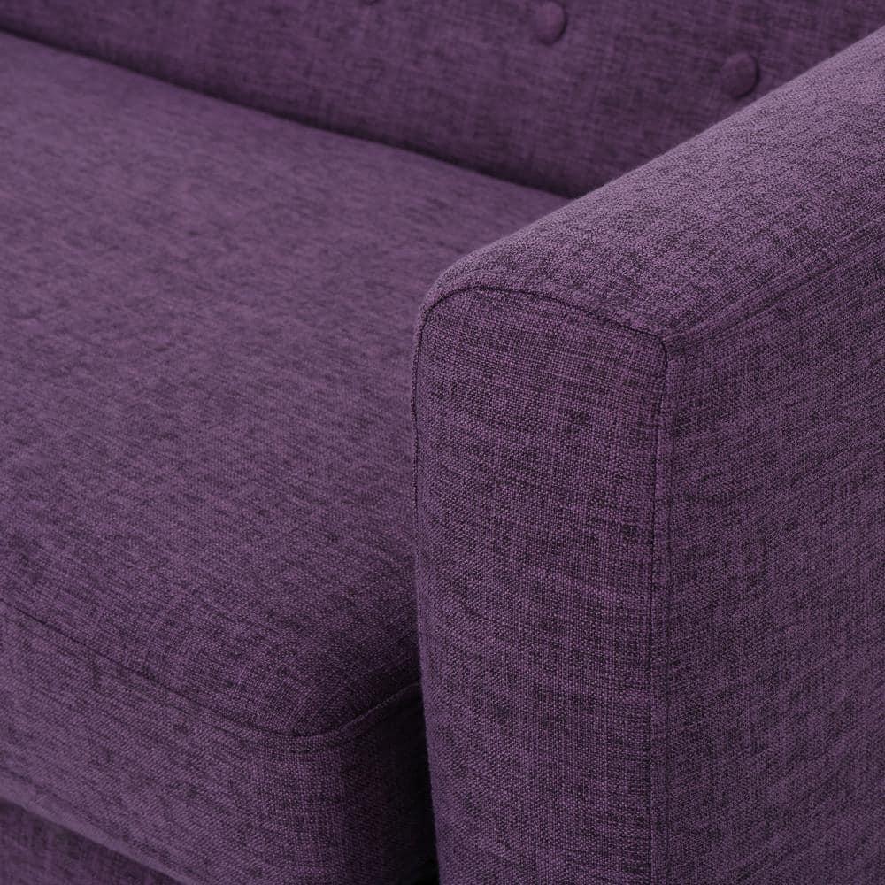 Bridie Mid-Century Loveseat Muted Purple - Christopher Knight Home: Stylish 2-Seater, Polyester Upholstery, Hardwood Frame