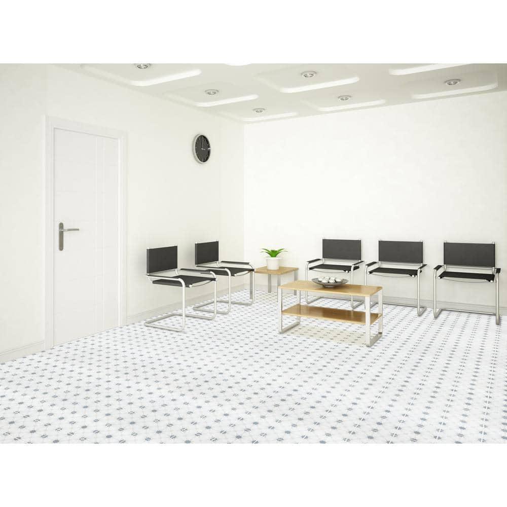 Amara 8" x 8" Encaustic Look Matte Porcelain Floor & Wall Tile