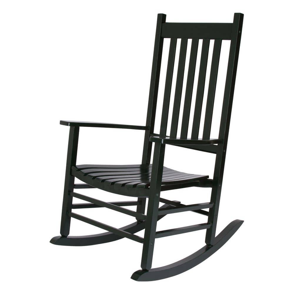 Shine Company Traditional Hardwood Indoor/Outdoor Patio Porch Rocker in Green