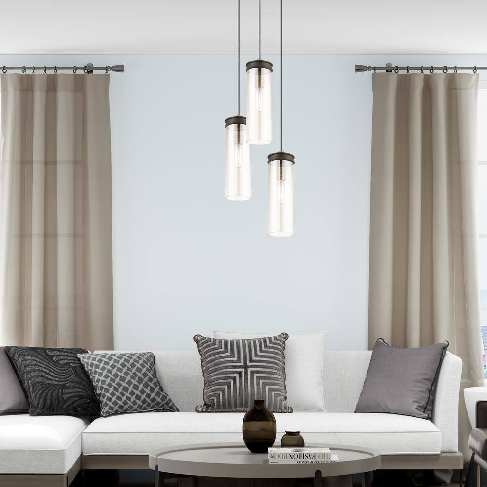 Livex Lighting Art Glass 1 - Light Pendant in  Bronze