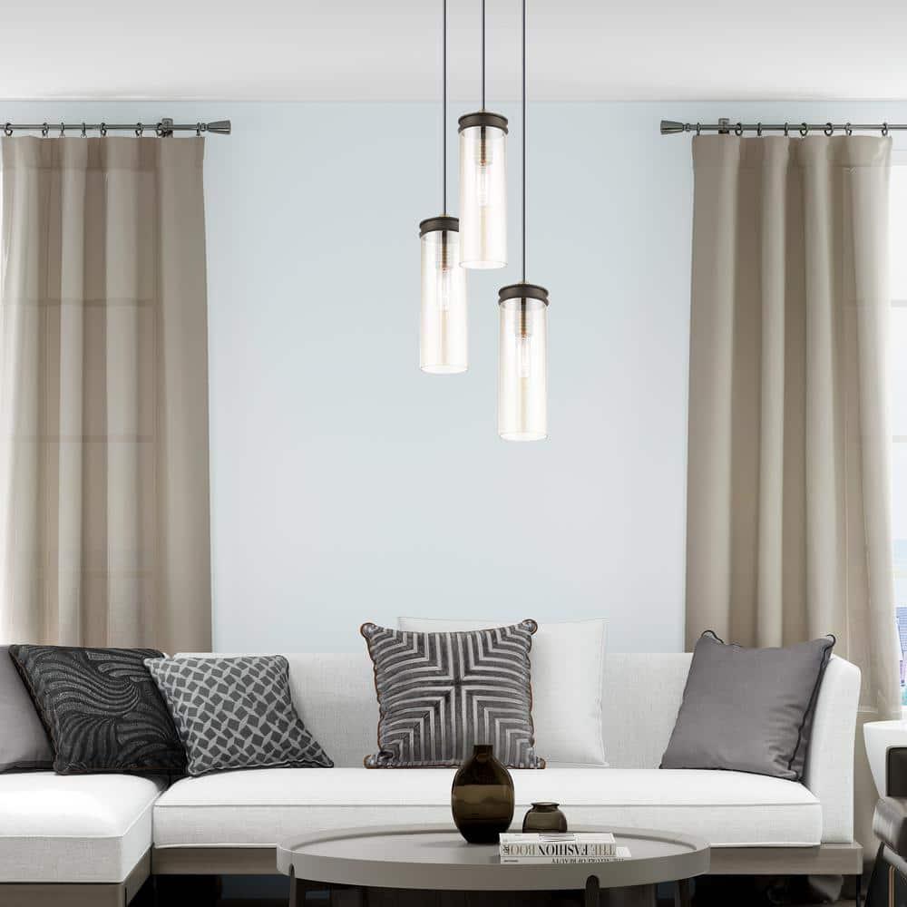 Livex Lighting Art Glass 1 - Light Pendant in  Bronze