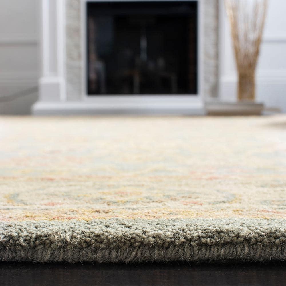 Antiquity AT314 Hand Tufted Area Rug - Blue/Ivory - 3'x5' - Safavieh.