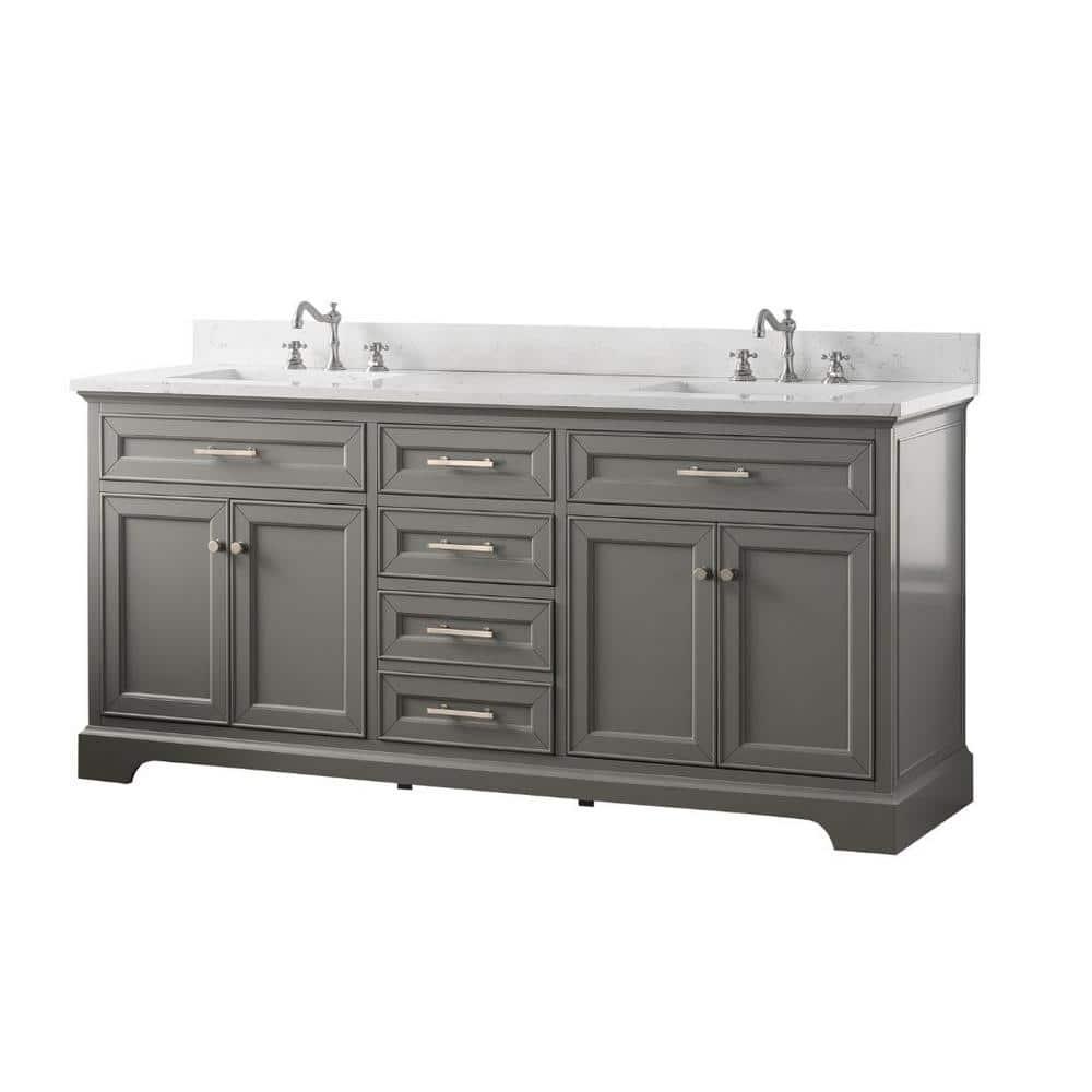 Sudio Design Thompson 72" W Double Bathroom Vanity & Reviews | Perigold