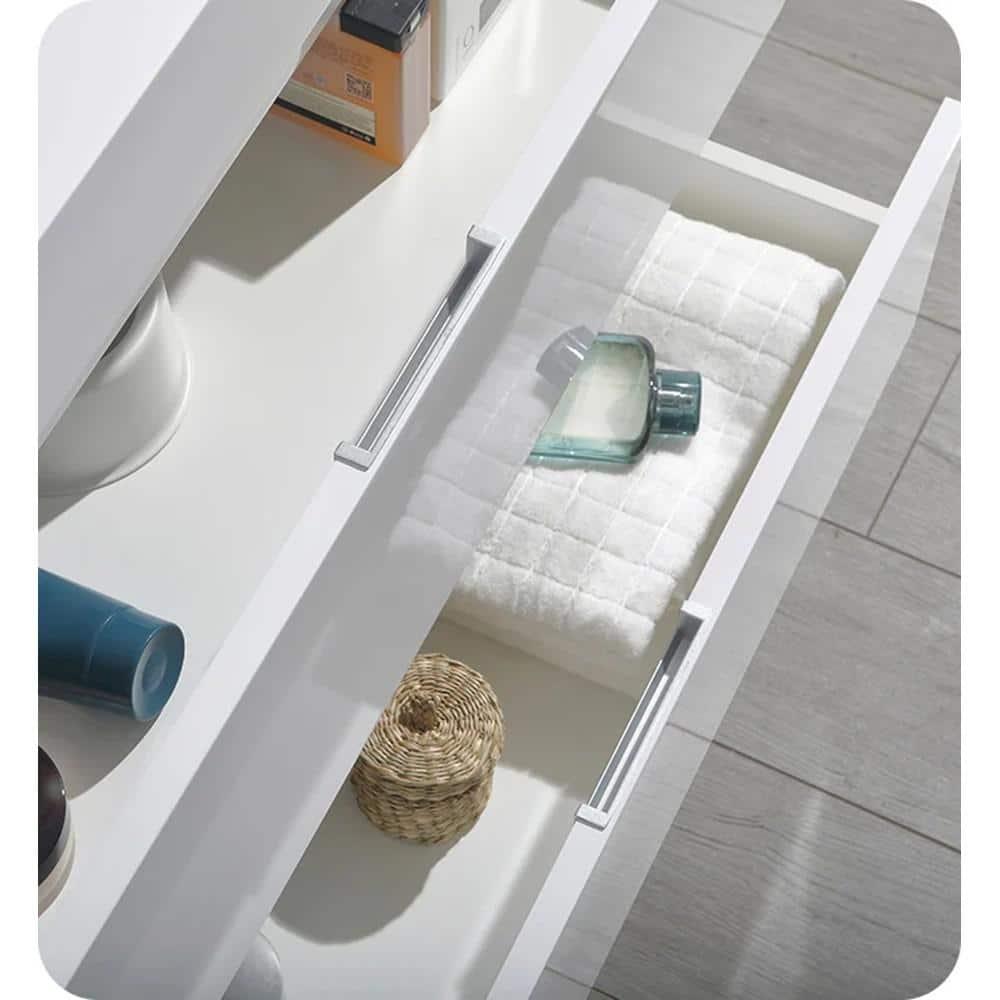 Fresca Valencia 36" Wall Mount Single Sink Bathroom Vanity with Top and Sink (Faucet Not Included)