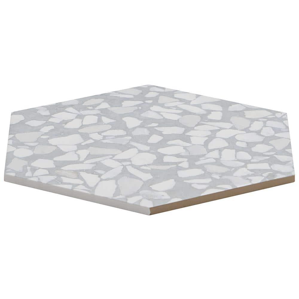 Jurassic Hex 9" Terrazzo Look Porcelain Floor & Wall Tile (8.07 Sq. Ft. / Case)