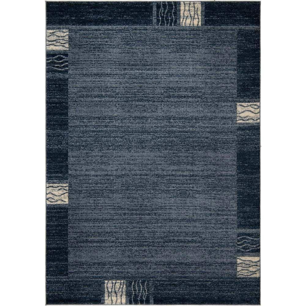 Rugs.com Angelica Collection Rug – 7' x 10' Light Blue Medium Rug Perfect For Bedrooms, Dining Rooms, Living Rooms