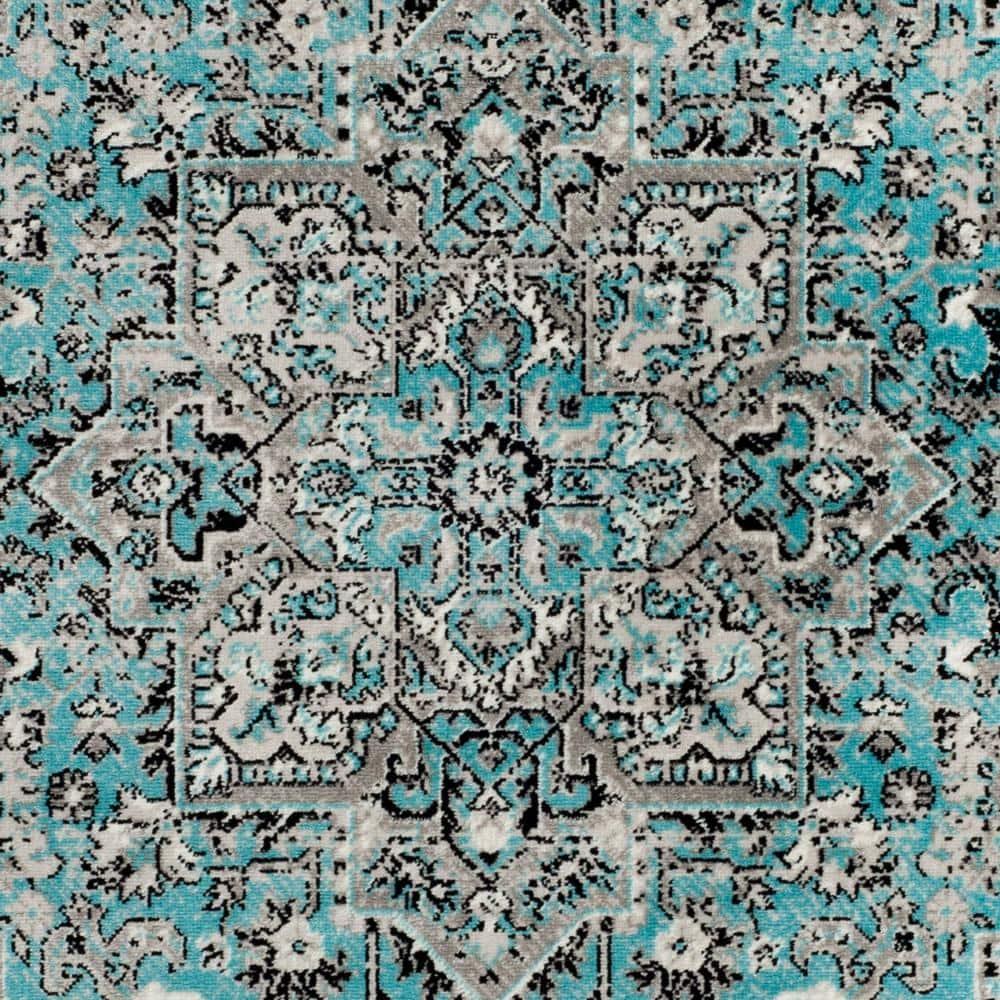 SAFAVIEH Skyler Collection SKY126M Blue / Ivory Rug
