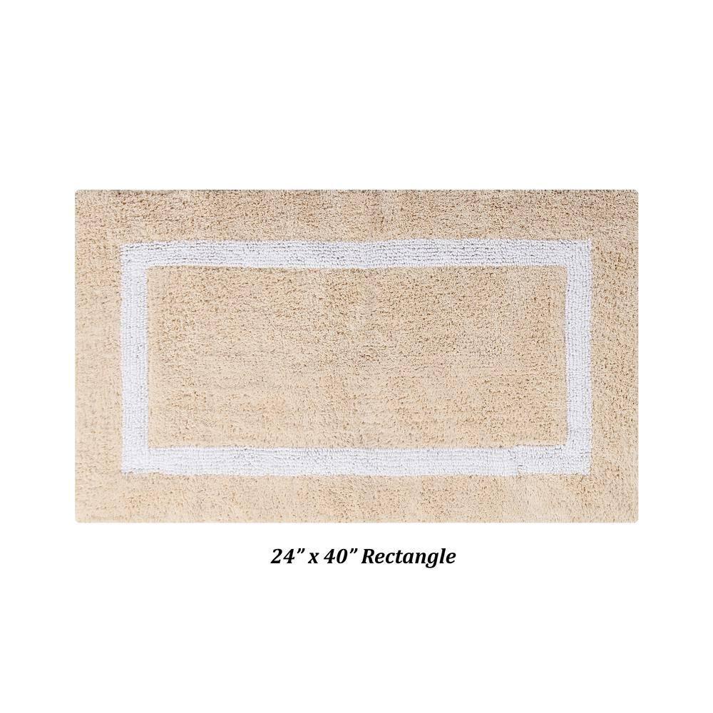 Highland Dunes Widman 100% Cotton Tufted Reversible Bath Rug Super Absorbent, Machine Washable Bathroom Rug