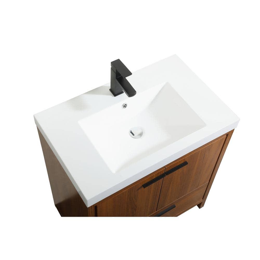 Southmead 30'' Single Bathroom Vanity with Resin Top