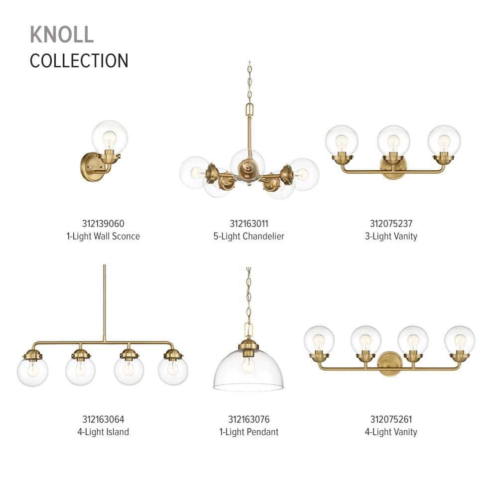 Designers Fountain - Four Light Bathroom Fixture - Knoll - Four Light Bath Bar