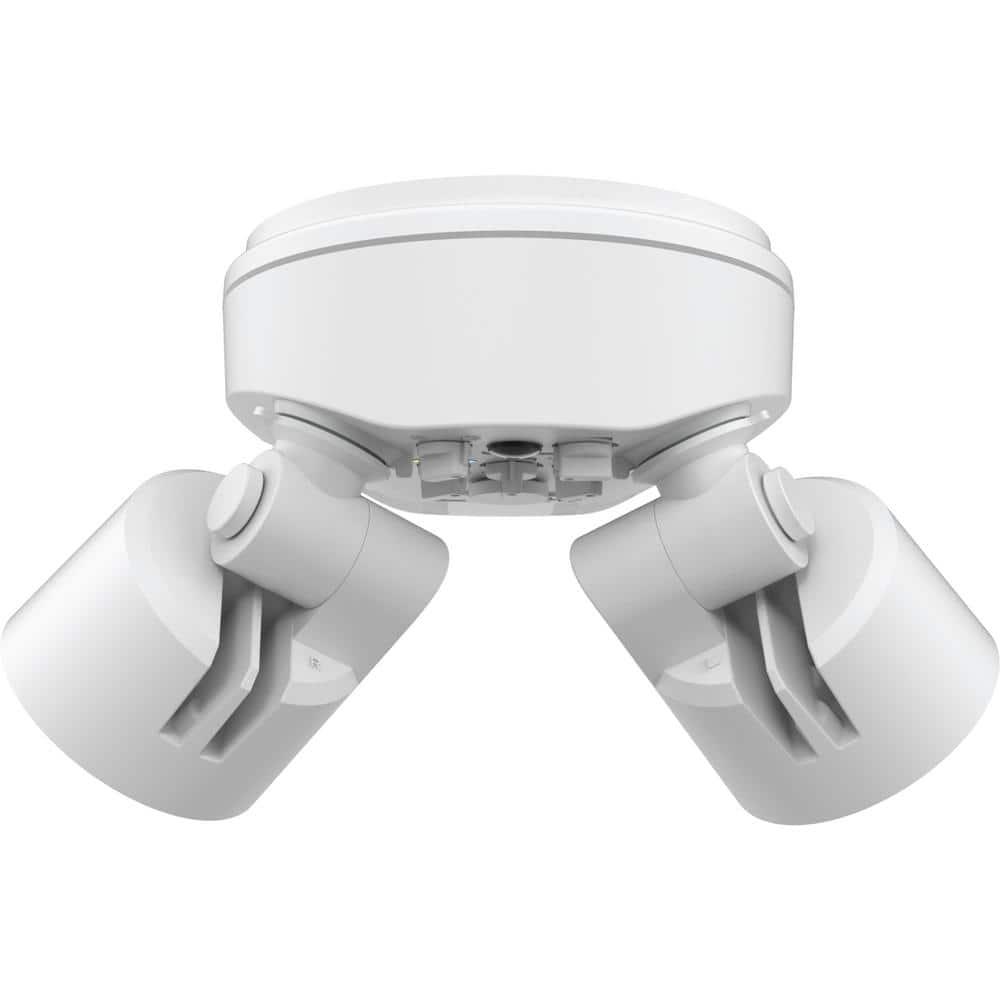 Lithonia Lighting 2 - Head Hardwired Dusk to Dawn Outdoor Security Flood Light with Motion Sensor