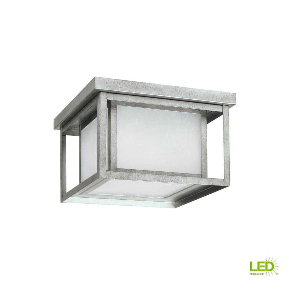 Vermont Seeded Square Outdoor Flush Mount