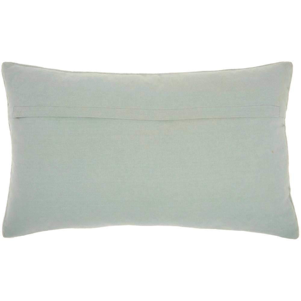 Mina Victory 12" X 20" Ivory Cotton Throw Pillow