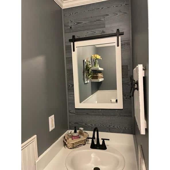 Timberchic River Reclaimed Wooden Wall planks - Simple Peel & Stick Wall Covering Application for DIY Accent Wall & Home Improvement - Modern, Premium Wall Paneling