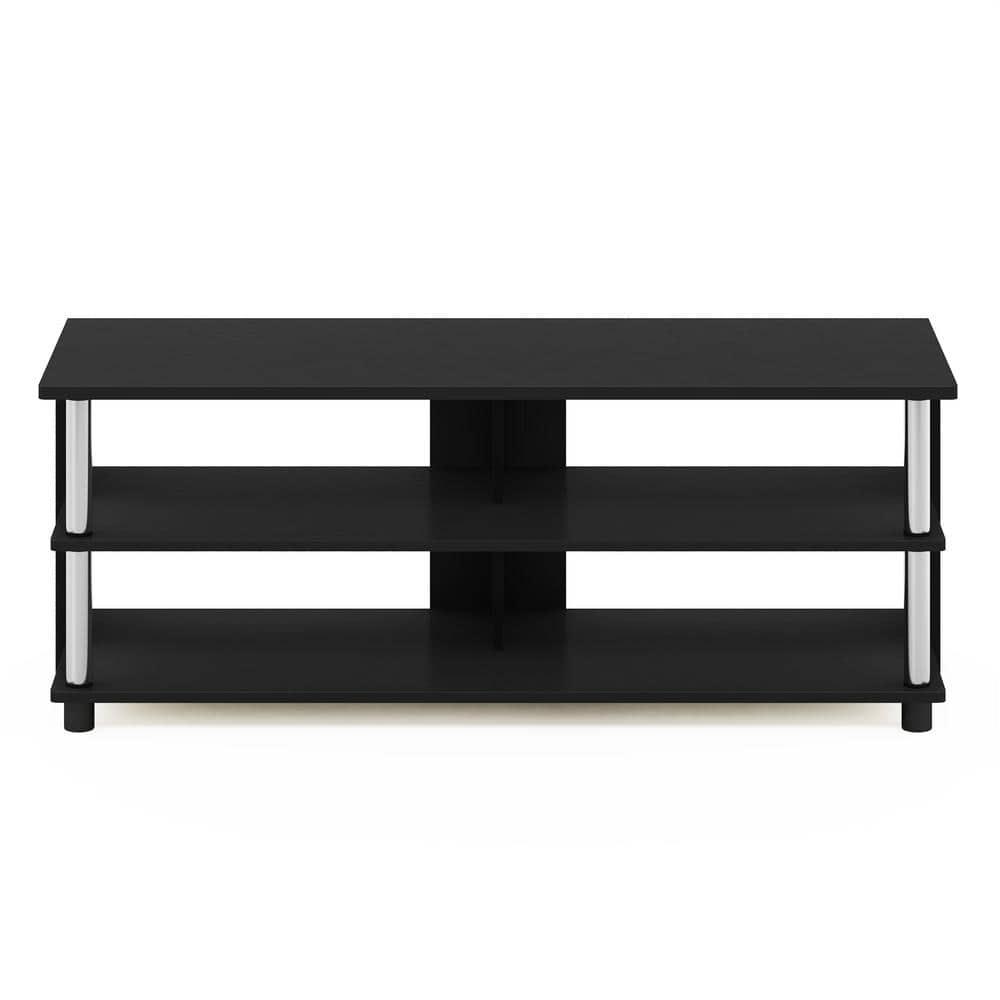 Furinno 3-Tier TV Stand for TVs up to 48" TV Console Table Entertainment Center w/Open Storage Shelves,Americano