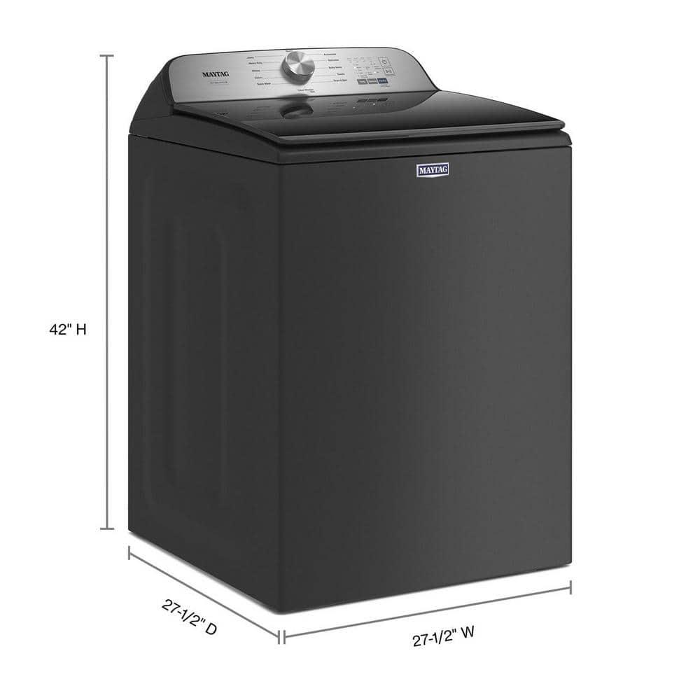 Maytag MVW6500MBK 4.7 Cu. Ft. Volcano Black Pet-Pro Top-Load HE Electric Washer