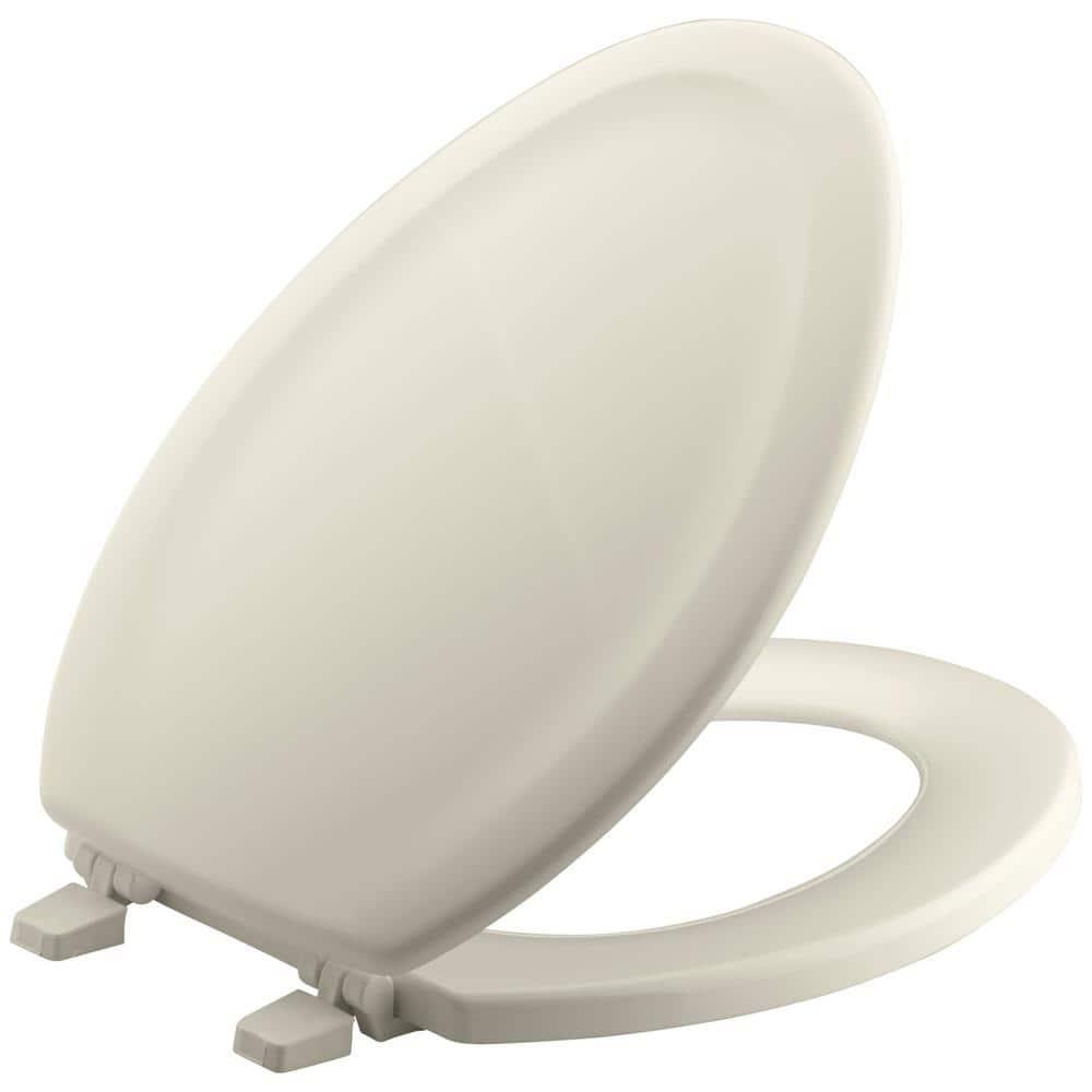 Stonewood Compression-Molded Wood Toilet Seat with Color-Matched Plastic Hinges