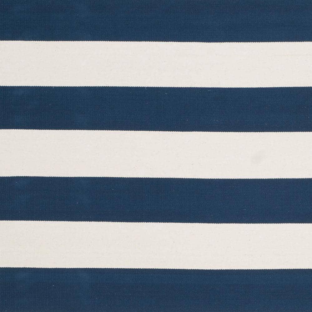 Montauk MTK712 Hand Woven Indoor Area Rug - Navy/Ivory - 8'x8' - Safavieh.