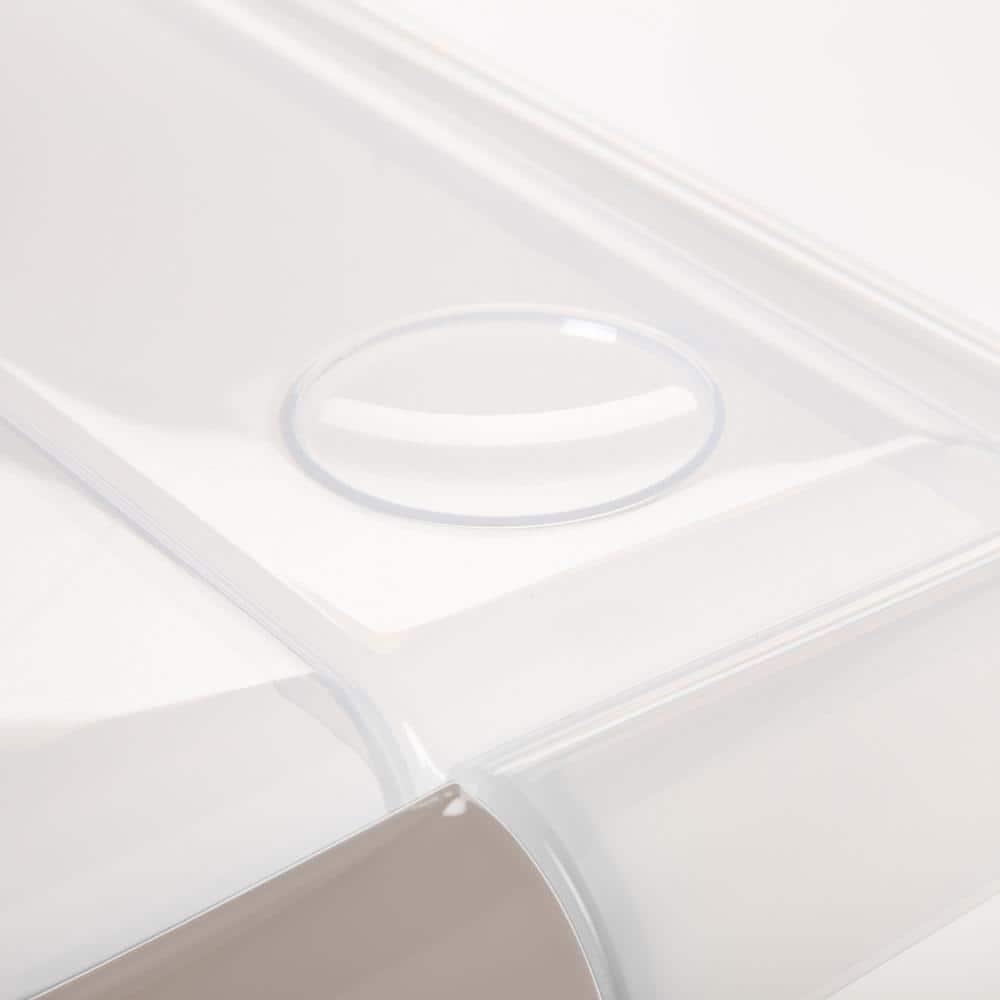 IRIS USA 40 Qt Plastic Under Bed Storage Stackable Nestable Organizer Bin Container with Secure Lids and Durable Tan Buckles, Clear