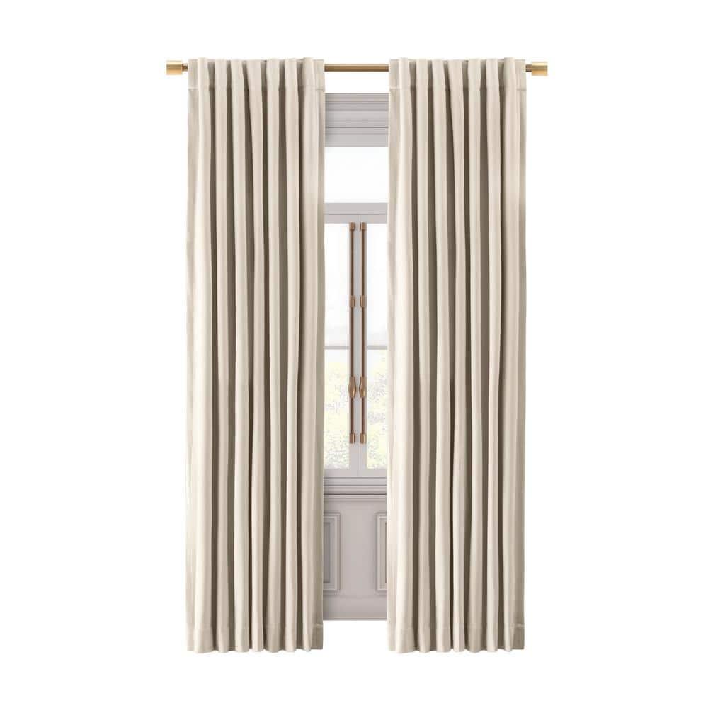 Everly Quinn Premium Velvet Myreon Solid Color Blackout Thermal Rod Pocket Single Curtain Panel Liner