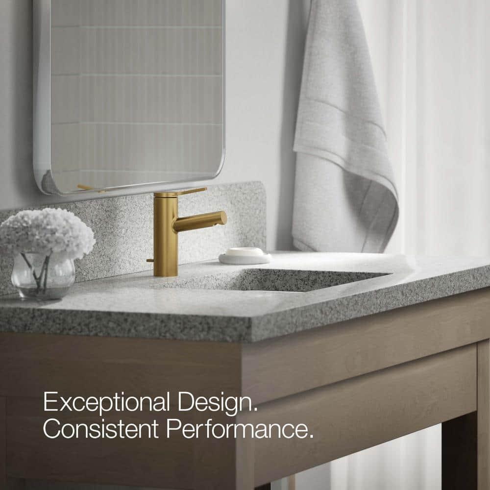 Kohler Elate Single-Handle Bathroom Faucet with Pop-Up Drain Assembly, One Hole Bathroom Sink Faucet, 1.2 gpm