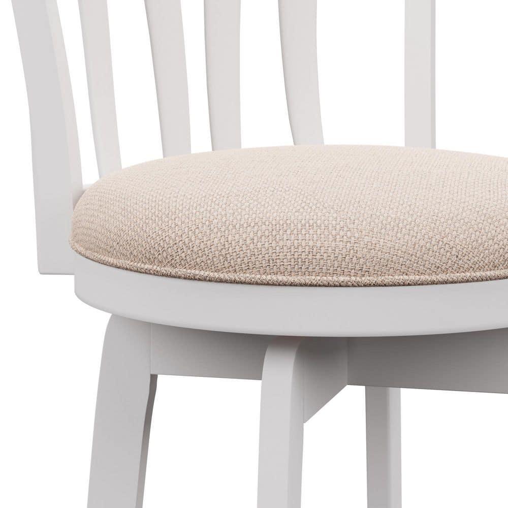 30&#34; Savana Wood Bar Height Swivel Stool White - Hillsdale Furniture