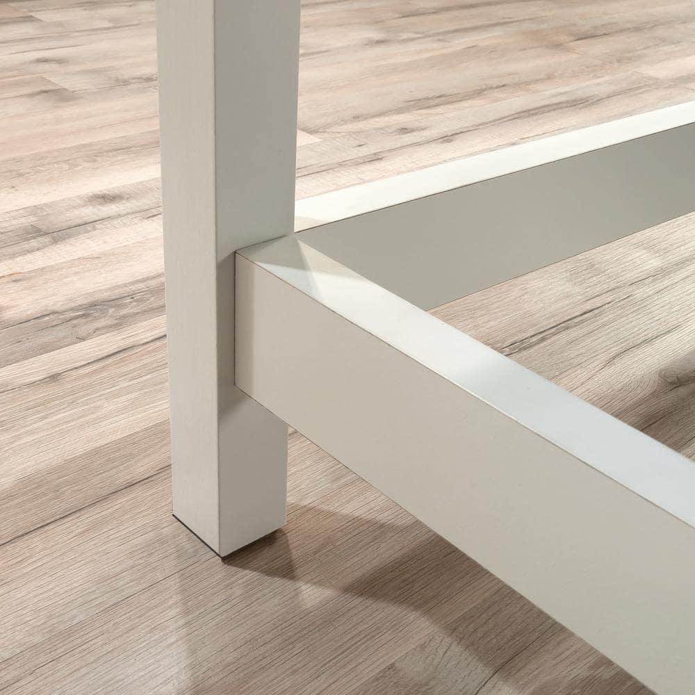 Sauder Cottage Road Engineered Wood L-Shaped Desk in White Finish