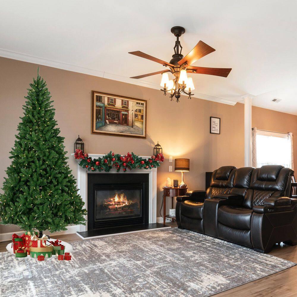 Northlight Seasonal 7.5' Pre-Lit Manchester Pine Instant Connect Artificial Christmas Tree Dual LED Lights