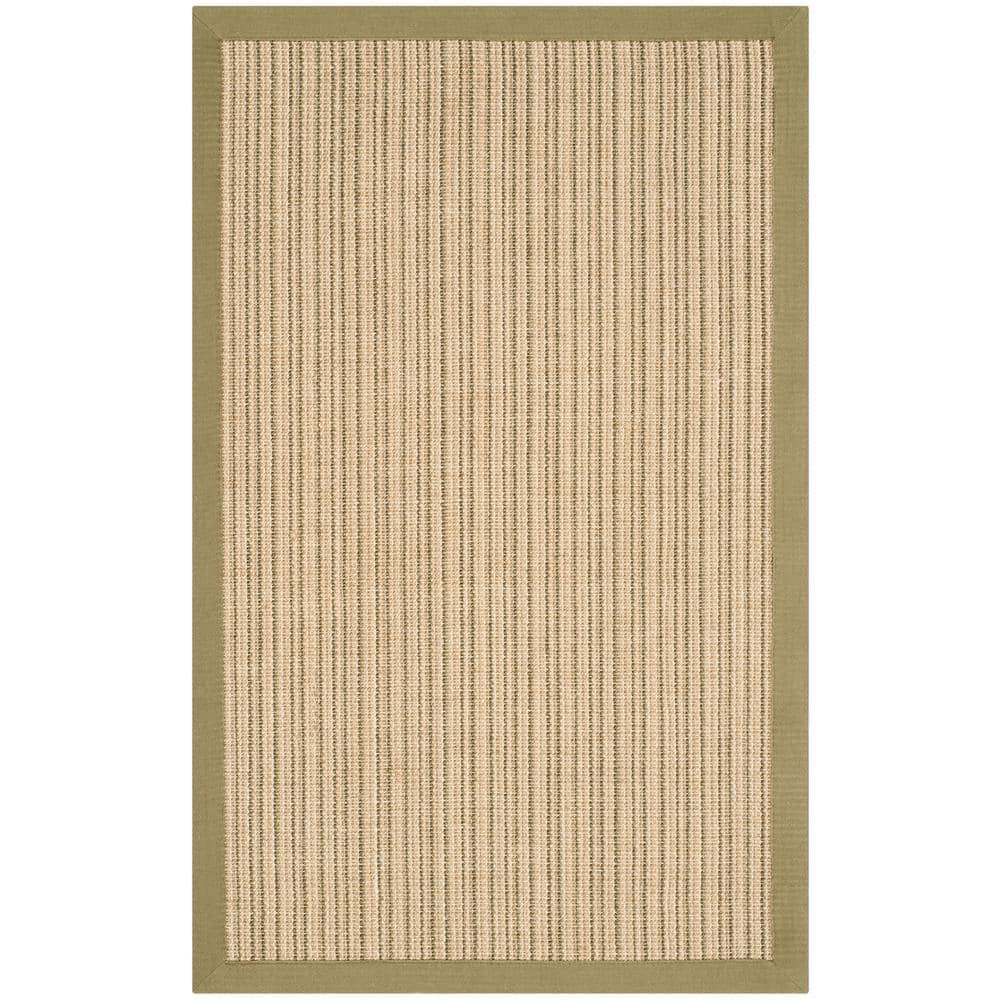 Natural Fiber NF442 Power Loomed Indoor Accent Rug - Green/Green - 3'x5' - Safavieh.