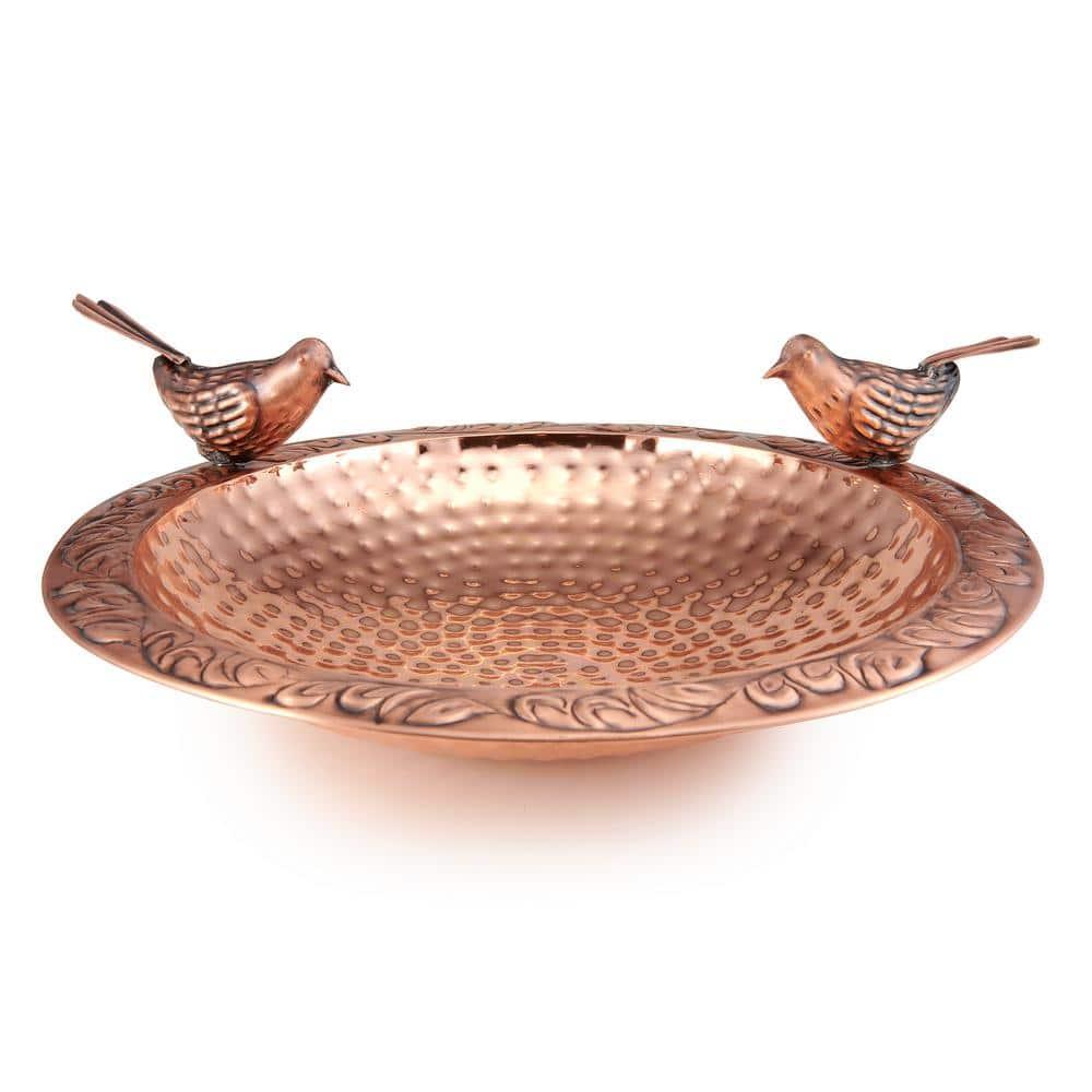 House of Hampton® Dowski Copper Single Tier Birdbath