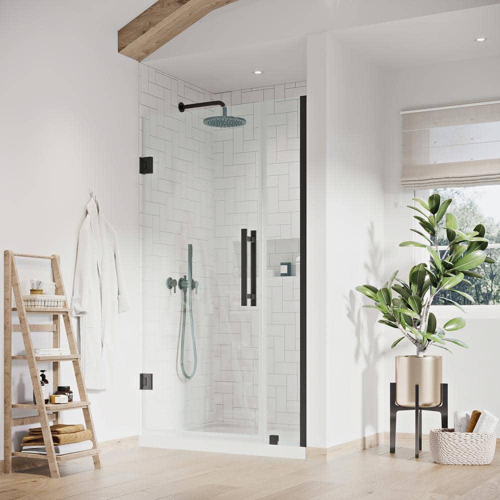 Endless Tampa-Pro 35" W x 72" H Alcove Frameless Shower Kit, Door, Panel, Base