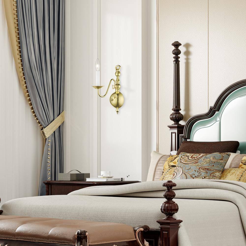 Livex Lighting Williamsburgh 1 - Light Wall Light in  Polished Brass
