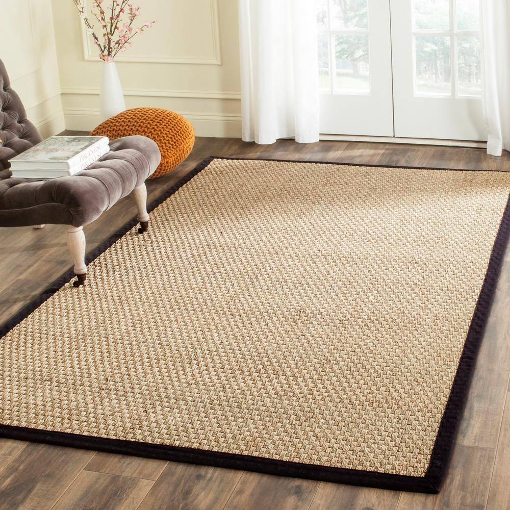 Natural Fiber NF114 Power Loomed Indoor Accent Rug - Natural/Black - 2'6"x4' - Safavieh.