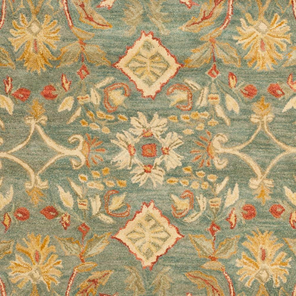 Anatolia AN544 Hand Tufted Indoor Area Rug - Light Blue/Ivory - 6'x9' - Safavieh