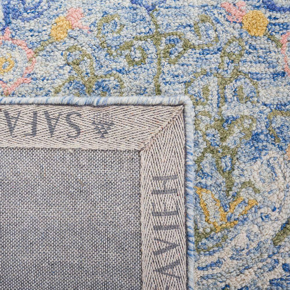 Handmade Blue Wool 9' x 12' Tufted Area Rug