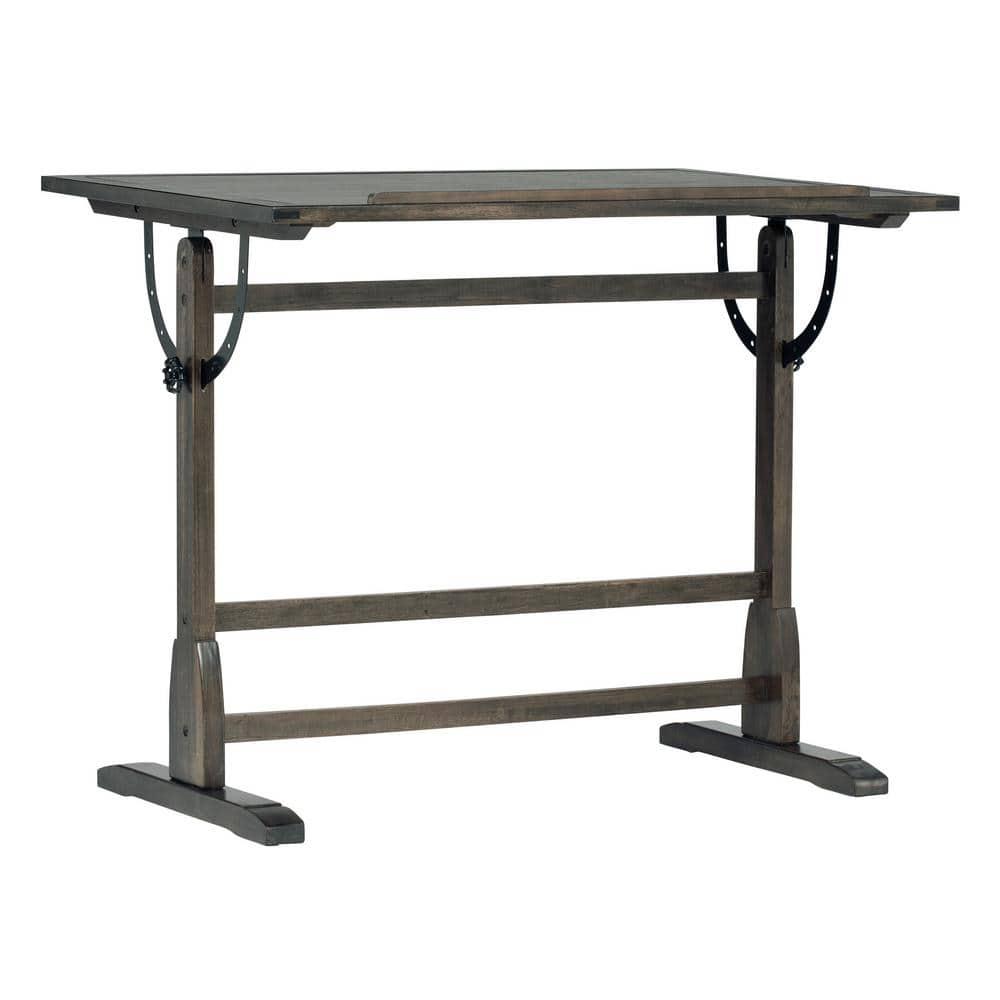 Vintage Solid Wood Drawing/Drafting Table with 42" x 30" Adjustable Tilting Top