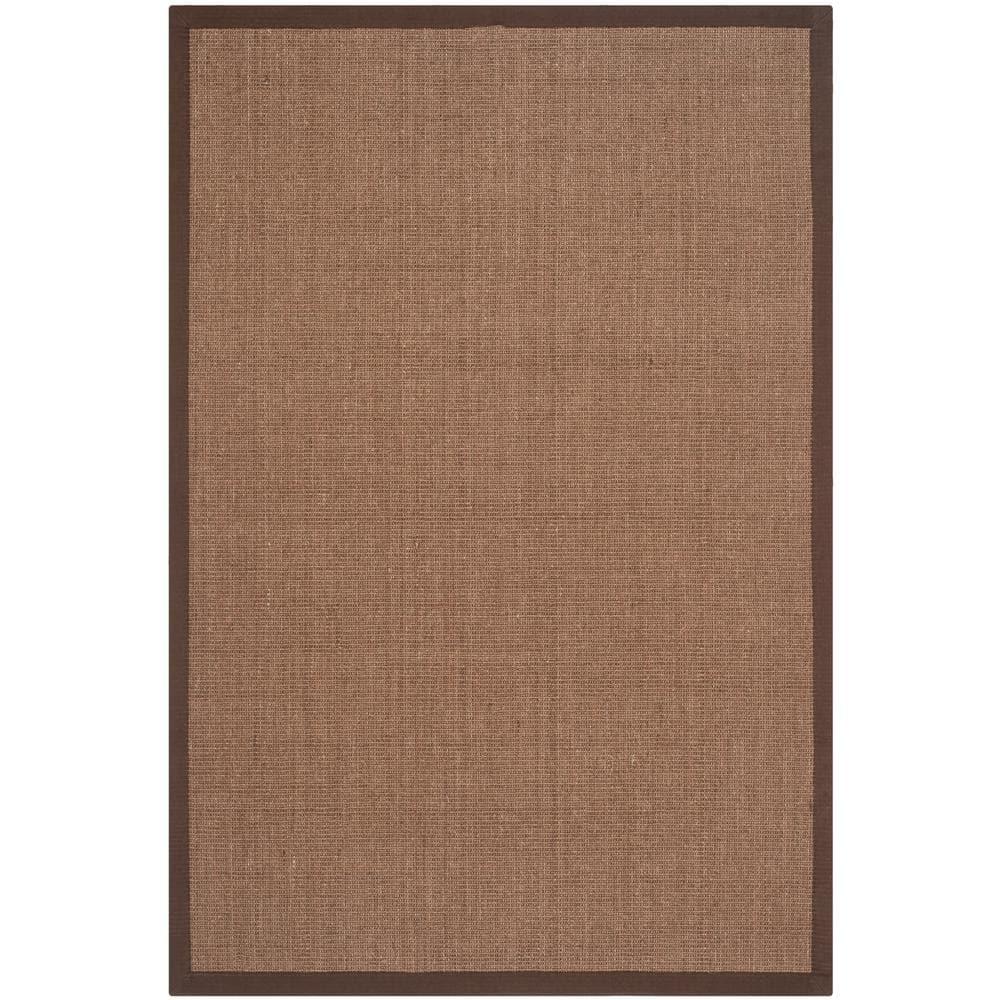 Natural Fiber NF441 Power Loomed Indoor Area Rug - Brown/Brown - 6'x9' - Safavieh